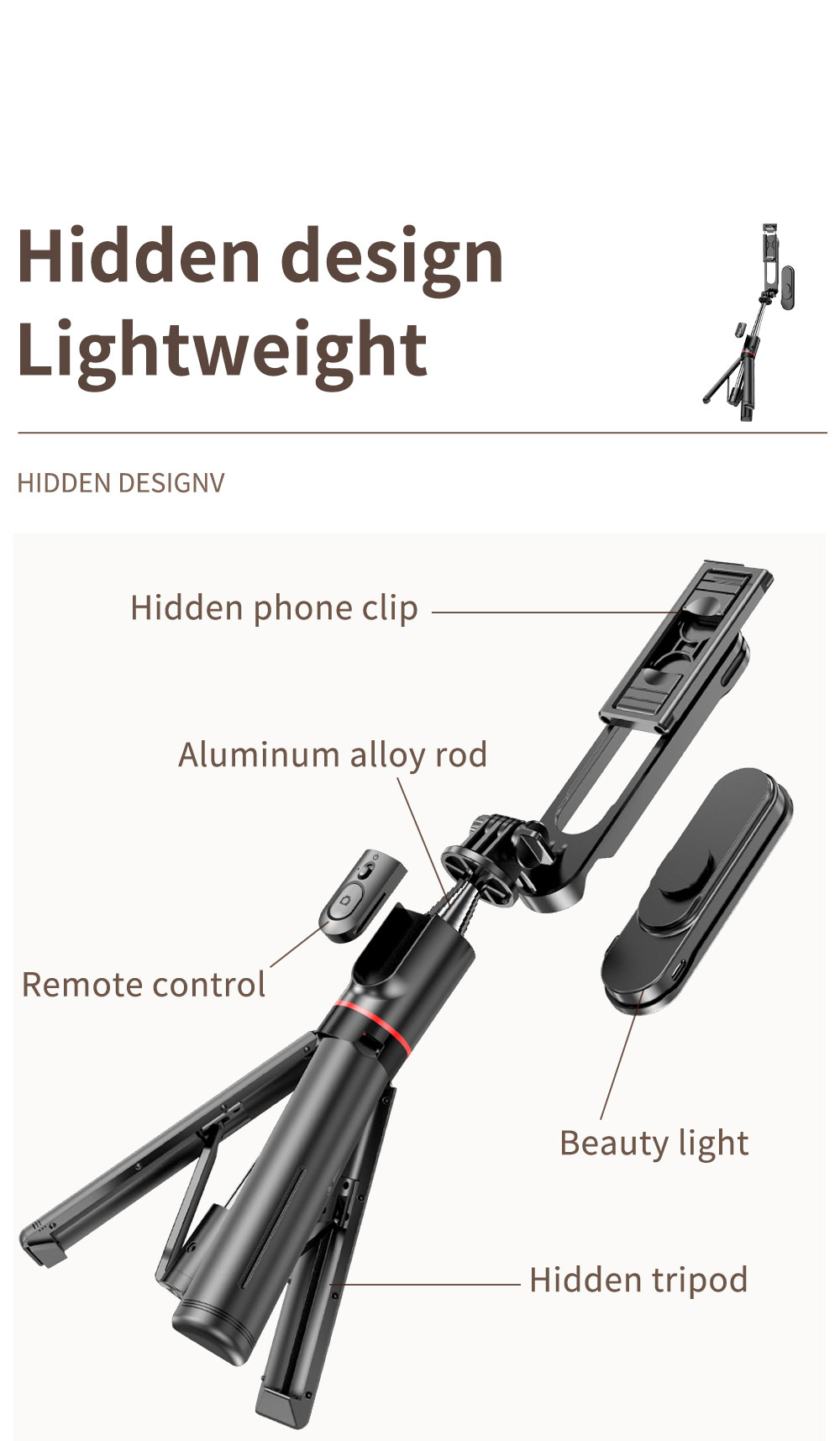 hidden design lightweight