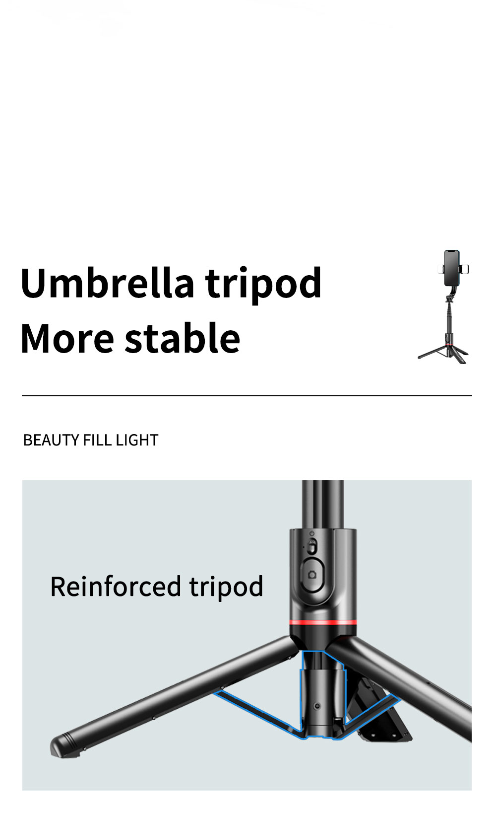 umbrella tripod more stable