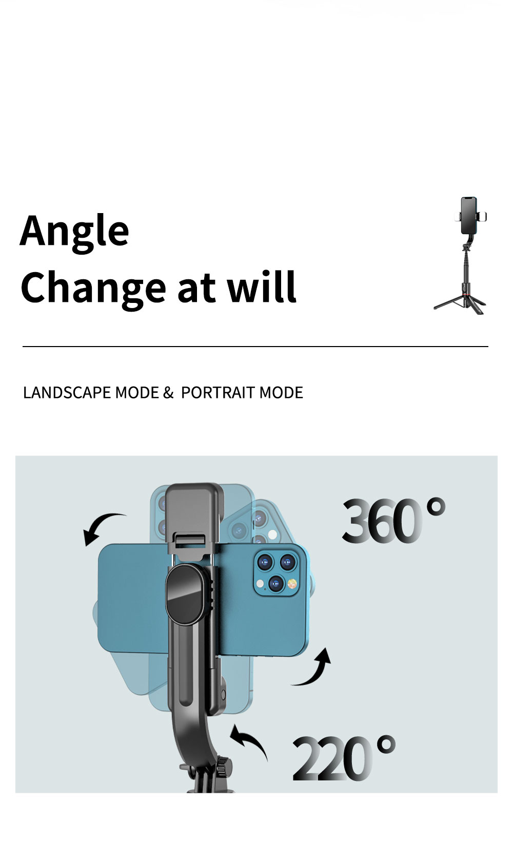 angle change at will
