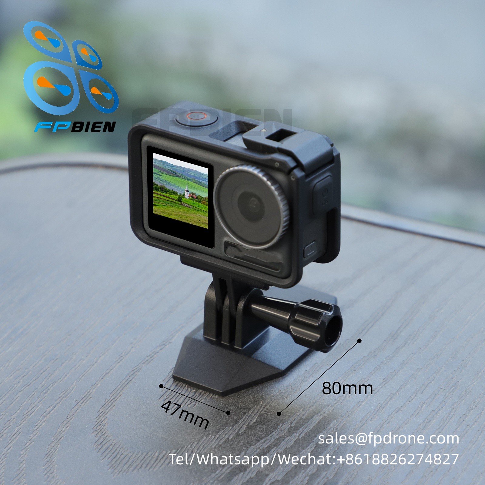 Magnetic mount for action camera suitable for DZ762 action camera
