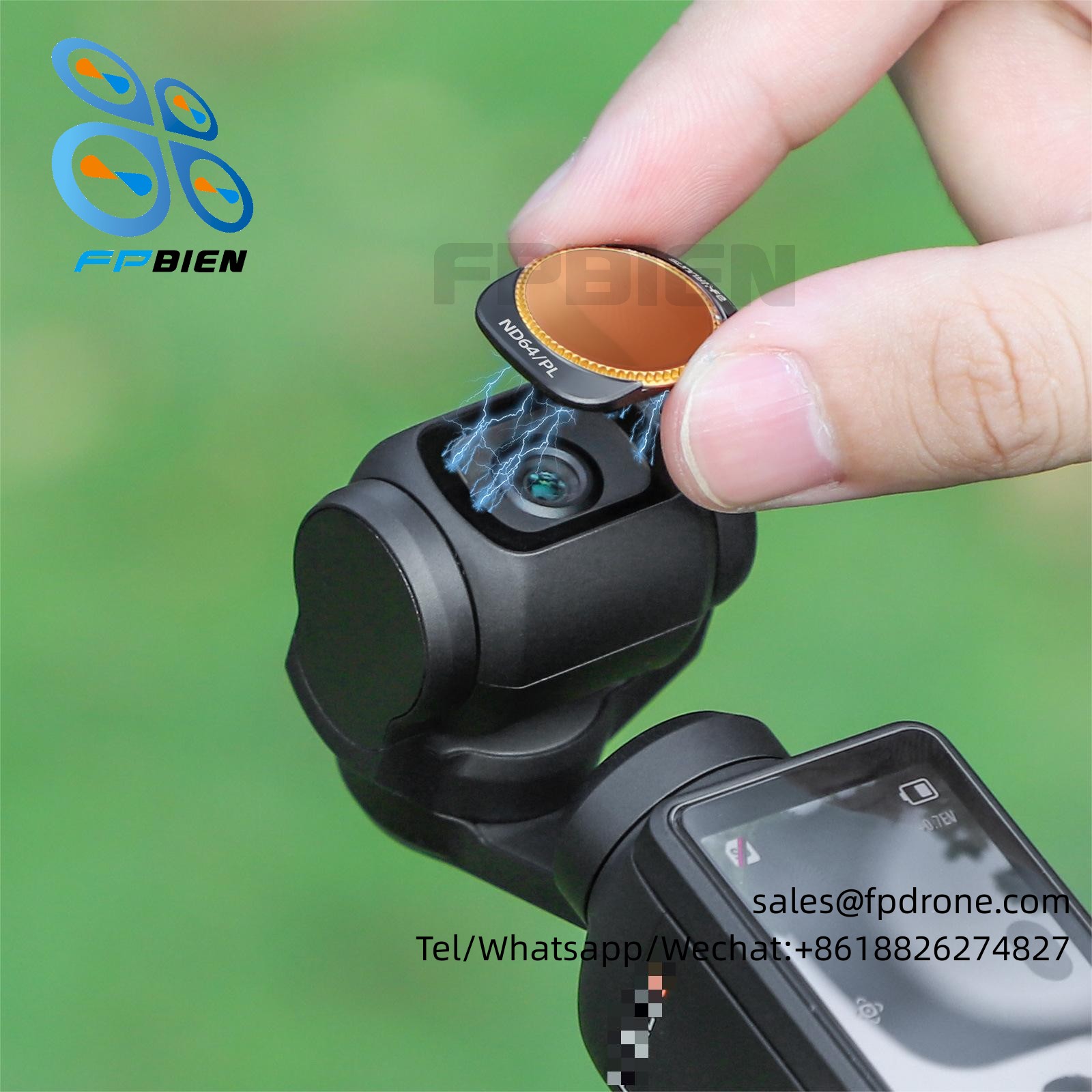 POCKET 3 Single ND filter suitable for OP3-FI732 action camera