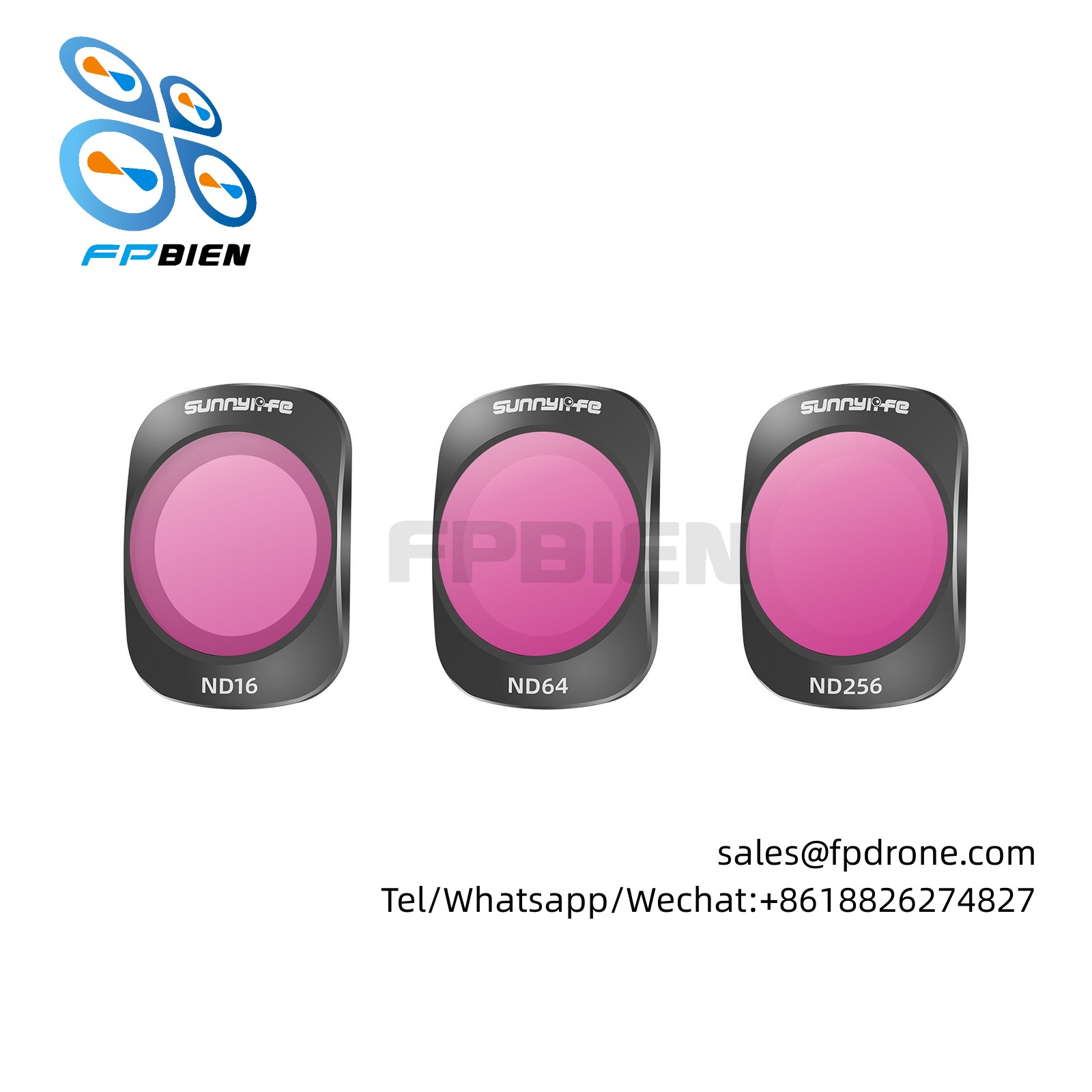 POCKET 3 ND filter 3-piece set Included : ND16+ND64+ND256 suitable for OP3-FI736 action camera