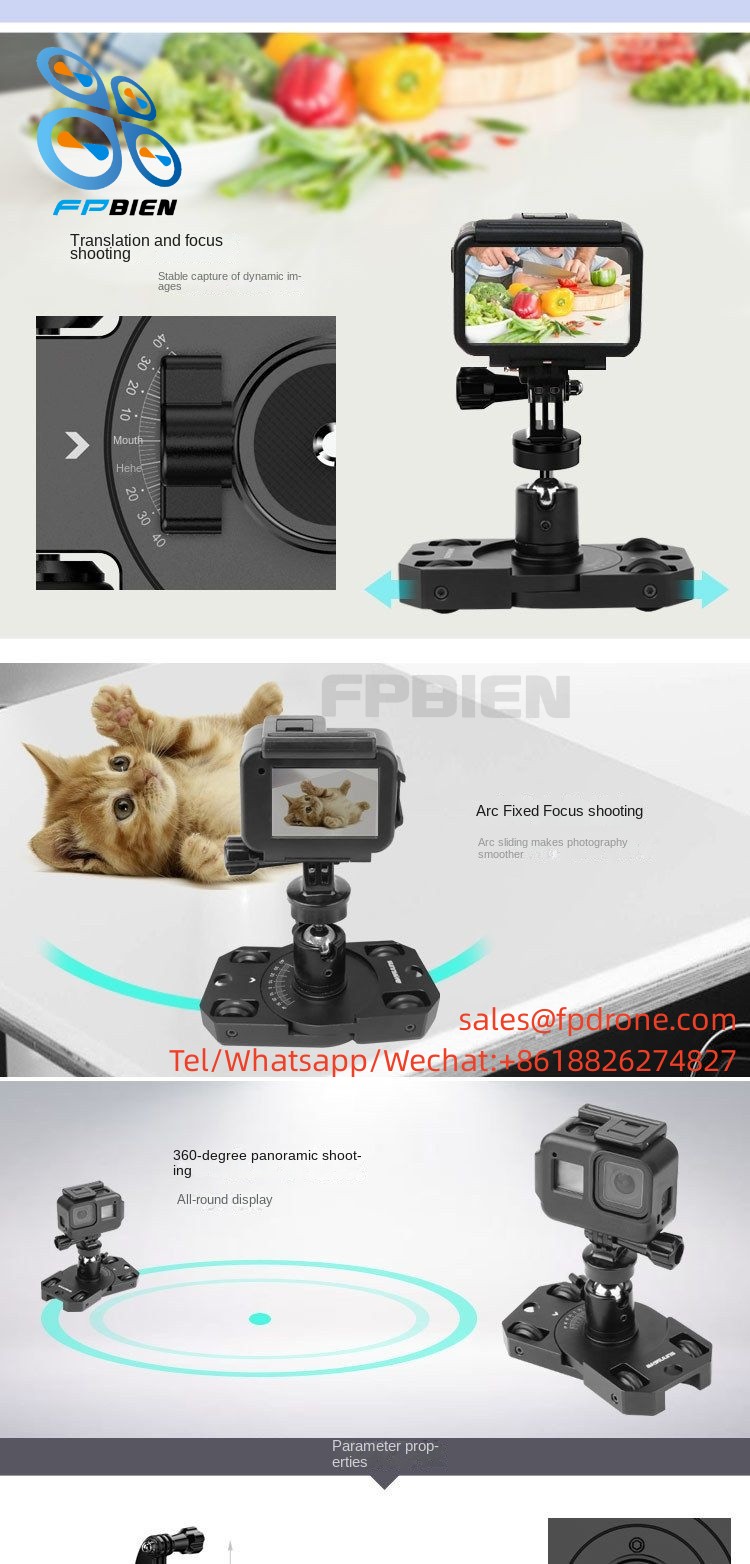 Video shot dolly suitable for TY-XC01 action camera