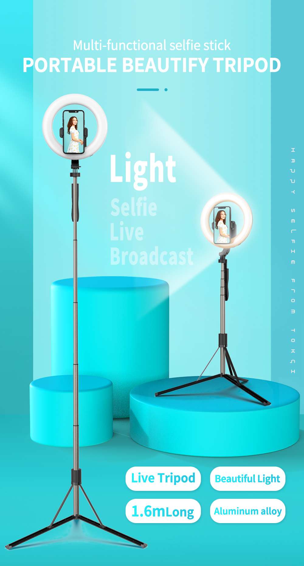 multi-functional selfie stick