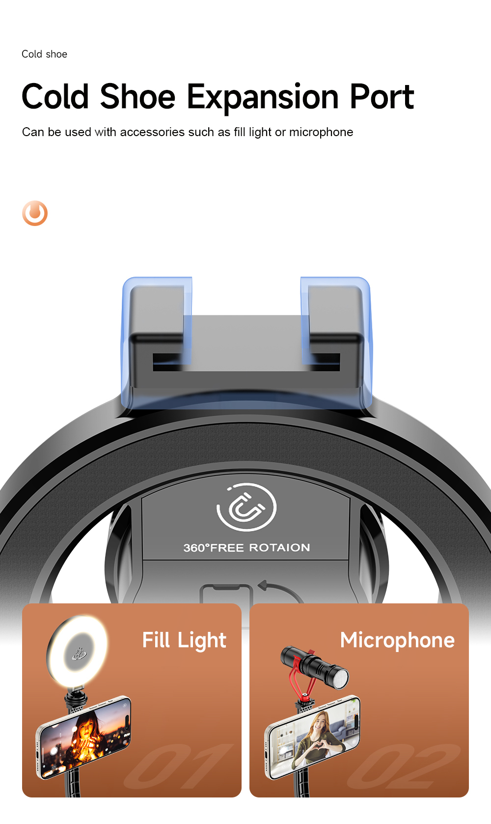 cold shoe expansion port