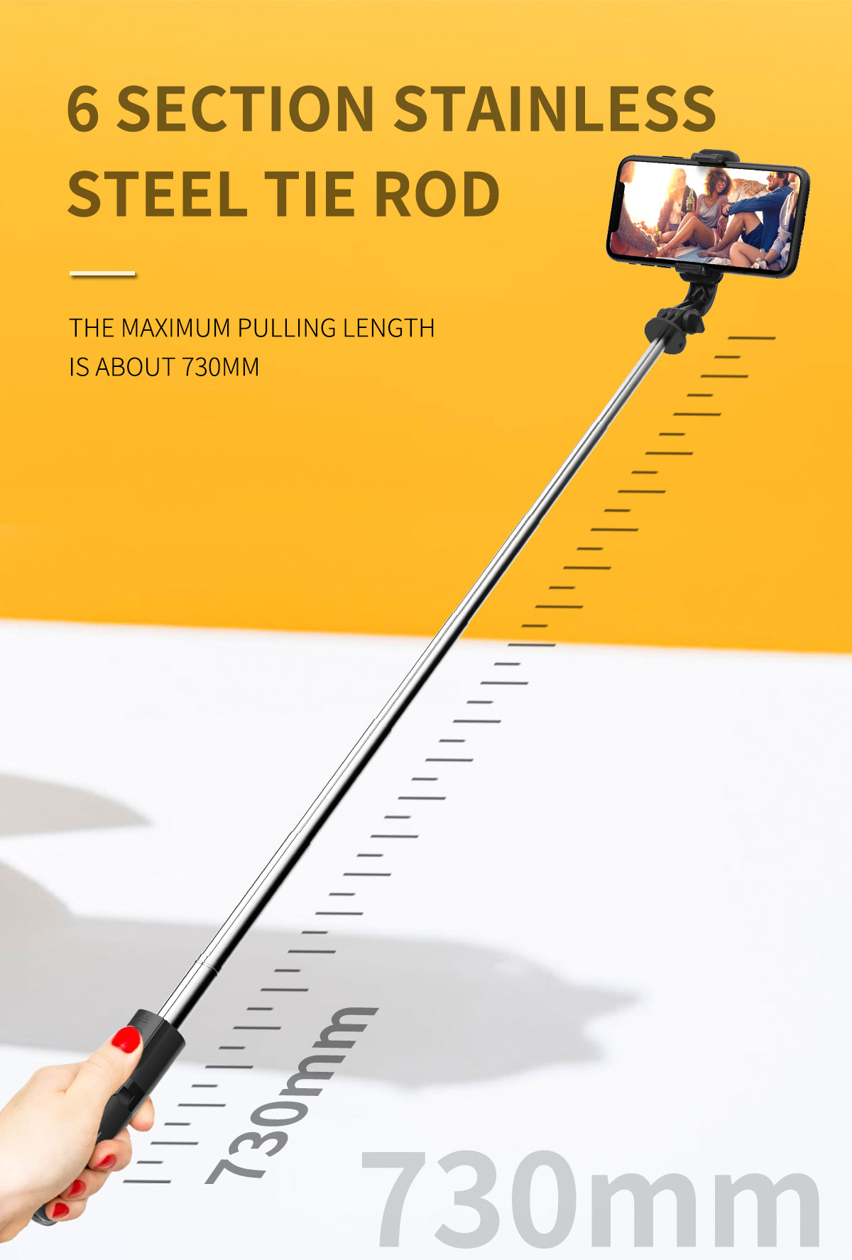 6 section stainless steel tie rod