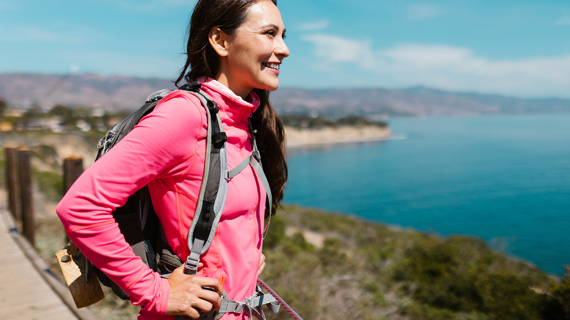 what is a softshell jacket-a woman in pink softshell jacket