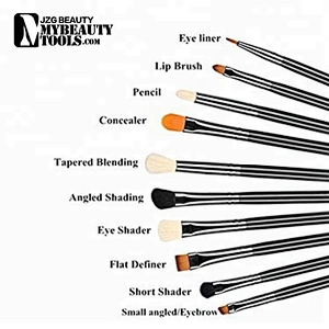 JZG Best Price Makeup Brush Set 10pcs Custom Logo Newest Private Label Make up Brush Set