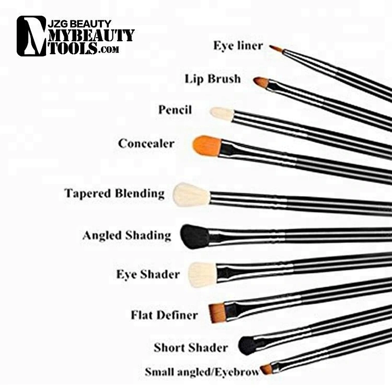 JZG Best Price Makeup Brush Set 10pcs Custom Logo Newest Private Label Make up Brush Set