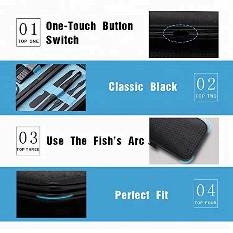 Professional Custom Black Stainless Steel Finger Nails & Toe Nails Clippers Sharp Nail Cutter
