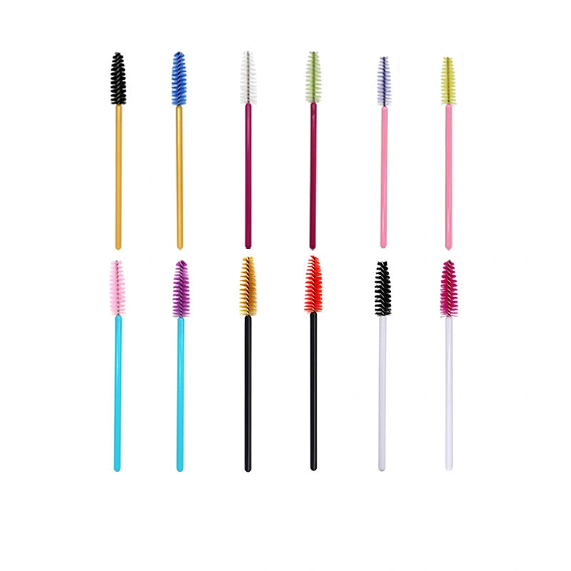 Gold Oem Beauty Eyebrow Eyelash Retractable Mascara Brush