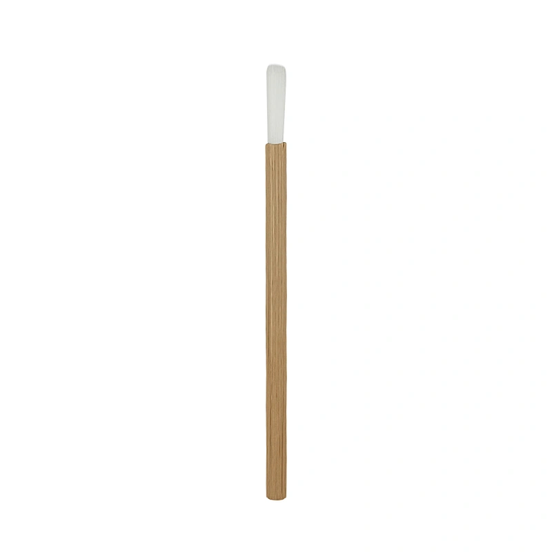 Wholesale 7kinds Hot Sale 50pcs/bag Disposable nylon mascara wands eyelash brushes with natural bamboo handle