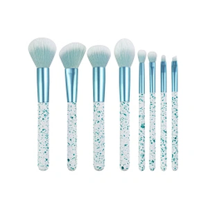 8pcs Makeup Brush Kit Professional Cosmetic Tools Vegan Makeup Brush Set Private Label Custom Logo Natural Pink Makeup Brush set