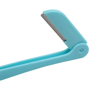 JZG 1pcs Custom Logo Cosmetic Makeup Tools Safety Razor Eyebrow Shaper Best Eyebrow Trimmer Razor