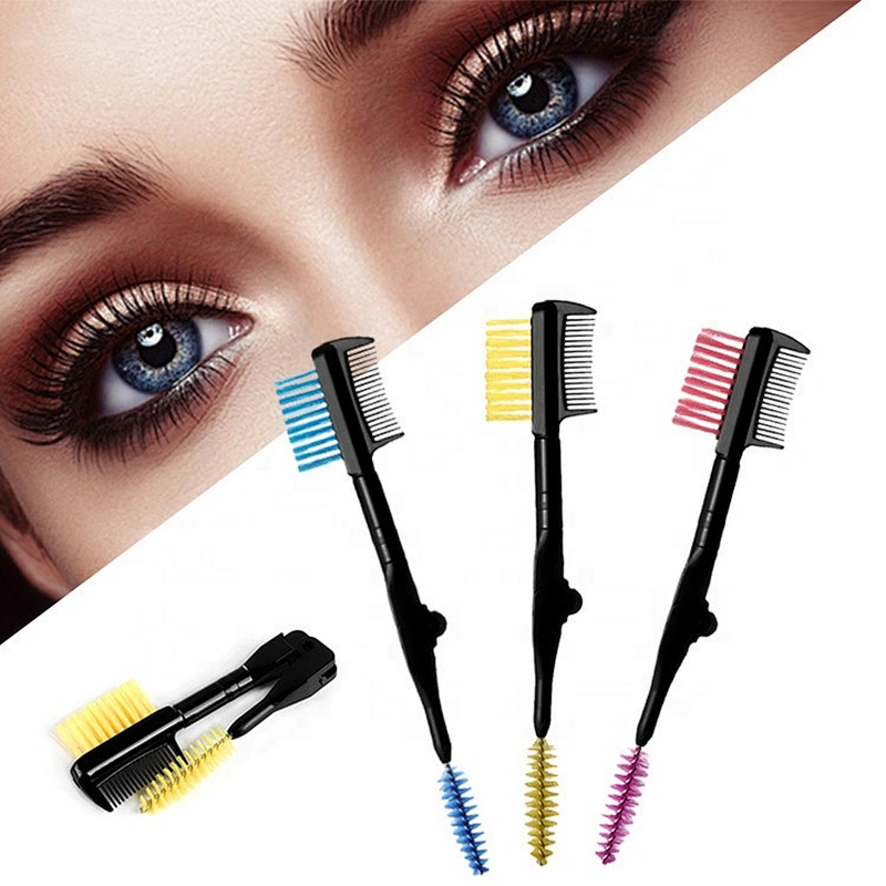 Double Sided Mini Eyebrow Brush Eyelash Comb Mascara Separator Beauty Cosmetic Eyebrow Makeup Brushes