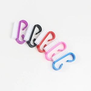 Hot Sale Plastic Beauty Nail Brush Big Size Plastic Nail Cleaning Manicure Pedicure Dust Cleaner