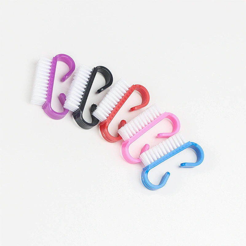 Hot Sale Plastic Beauty Nail Brush Big Size Plastic Nail Cleaning Manicure Pedicure Dust Cleaner