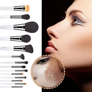 14pcs High Quality Black Natural Synthetic Hair Make Up Brush Tools Kit Professional Makeup Brush Set