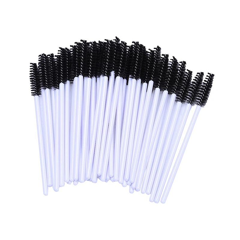 JZG Professional 50pcs/bag Disposable Eyelash Brush Mascara Wands Applicator Makeup Brush Tool Eyelash Extension Cosmetic Brush