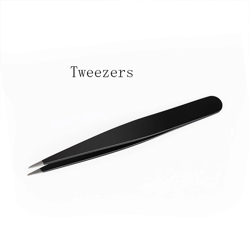 Expert Slant Tip Tweezer Stainless Steel Hair Removal Makeup Tool
