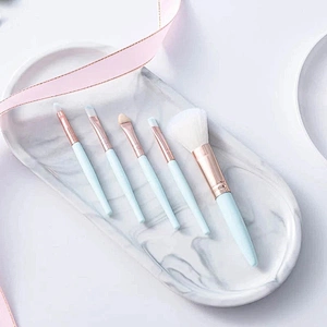 5Pcs Makeup Brushes Set Eye Shadow Eyebrow Eyeliner Blush Loose Foundation Powder Professional Lip Women Cosmetic Tools