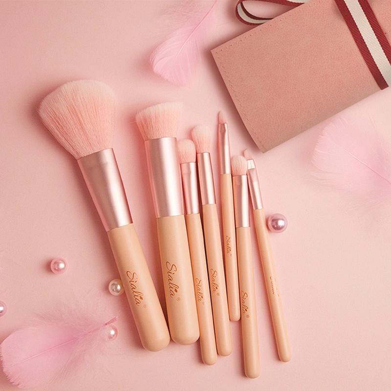 Brushes Factory Newest Private Label OEM Customized 7pcs Professional Portable Makeup Brushes Makeup Up Cosmetic