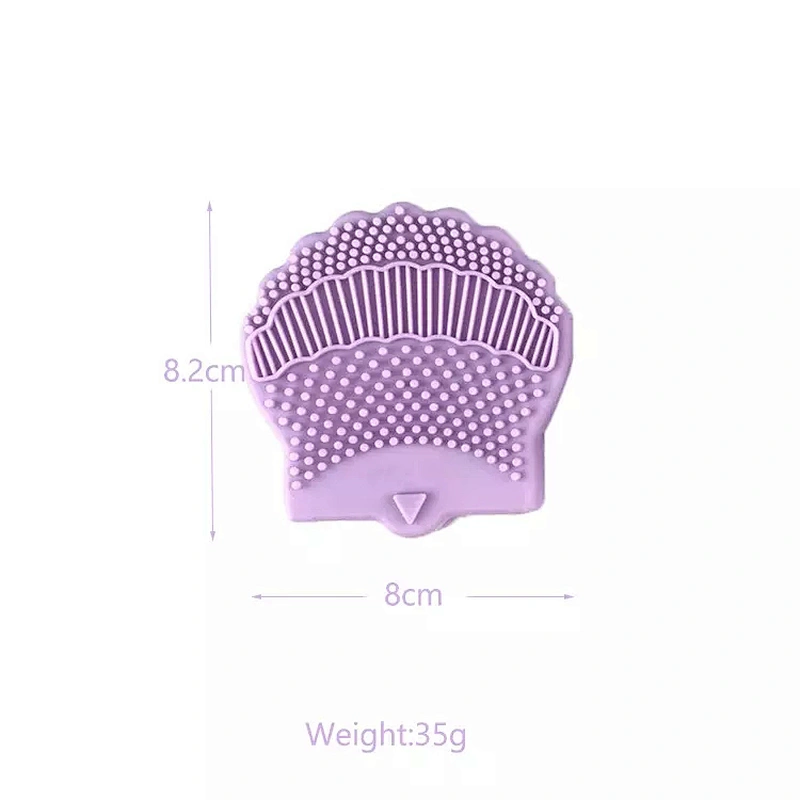 JZG 1pcs Newest Design Custom Easy To Clean Pad Cleaning Tool Mini Multi-color Silicone Makeup Brush Cleaner