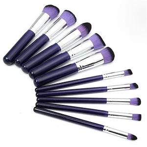 High quality cosmetics tool professional powder foundation blush eye 10 pcs makeup brush set