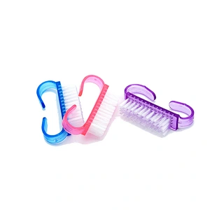 Wholesale Durable Nylon Nail Scrub Art Dust Cleaning Brush Cleaner Nail Brush