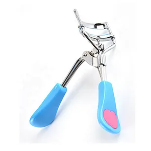 Hot sale multifunctional eyelash curling clip love handle beauty tool wide angle eyelash curler