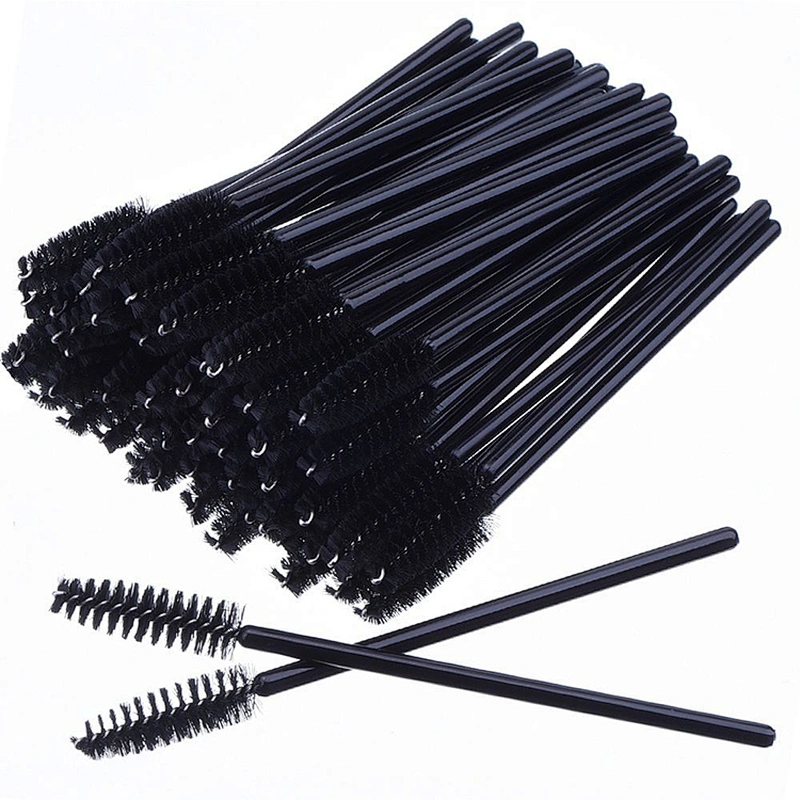 JZG Wholesale 50pcs/bag Disposable Eyelash Curler Mascara Wands One Time Use Eyelash Brush Applicator