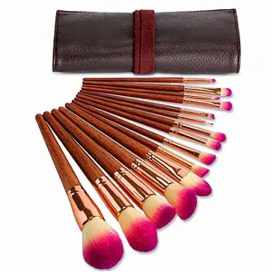 15Pcs Professional Make up Brush Set Synthetic Foundation Powder Eyeshadow Eyebrow Blending Make Up Brushes Kit with bag