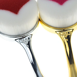 High quality makeup tools oval brush heart shape foundation brush blush brush