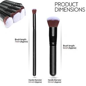 JZG Best seller 10pcs custom logo makeup brushes with nylon hair