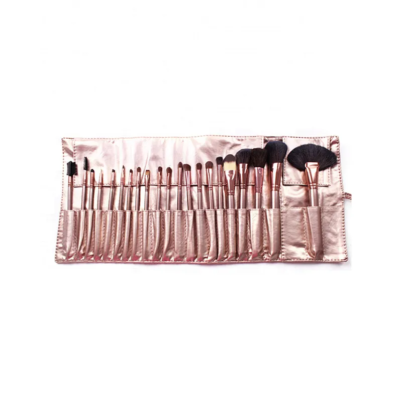 Professional 21pcs Gold Makeup Brush Set Cosmetics With Gold Bag