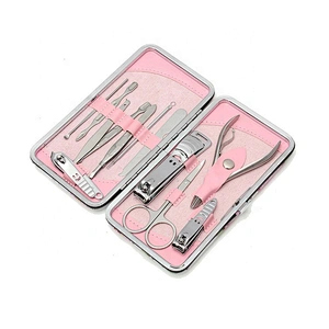 12Pcs professional custom toe nail clipper set stainless steel with nail clipper case