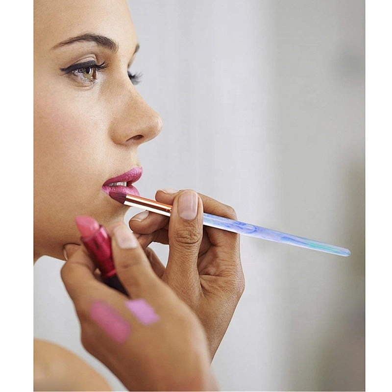 6pcs glitter makeup brushes ssoft and dense enought hair portable custom makeup brush sets