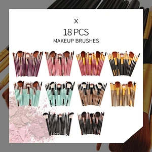 6/15/20Pcs Makeup Brushes Pro Pink Brush Set Powder EyeShadow Blending Eyeliner Eyelash Eyebrow Make up Beauty Cosmestic Brushes