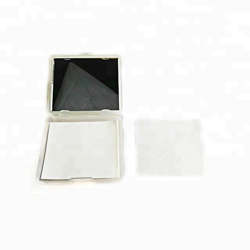 Facial oil blotting paper with mirror and puff