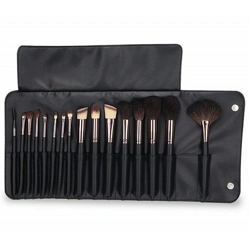 16pcs Professional Natural Synthetic hair Foundation Eyeshadow Eyeliner Concealer Powder Brushes private label makeup brush set