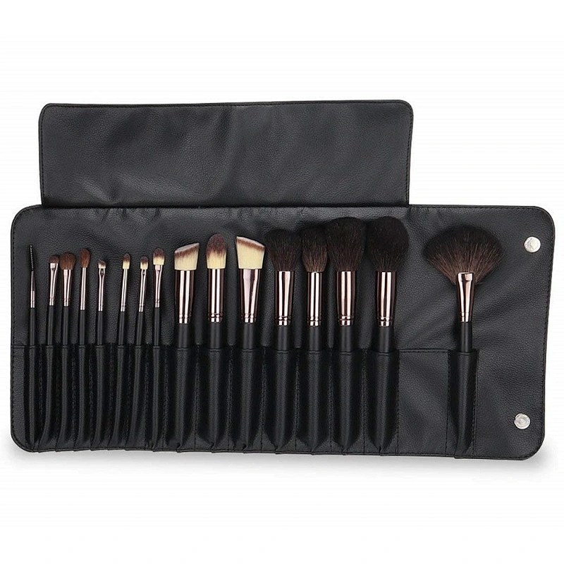 16pcs Professional Natural Synthetic hair Foundation Eyeshadow Eyeliner Concealer Powder Brushes private label makeup brush set