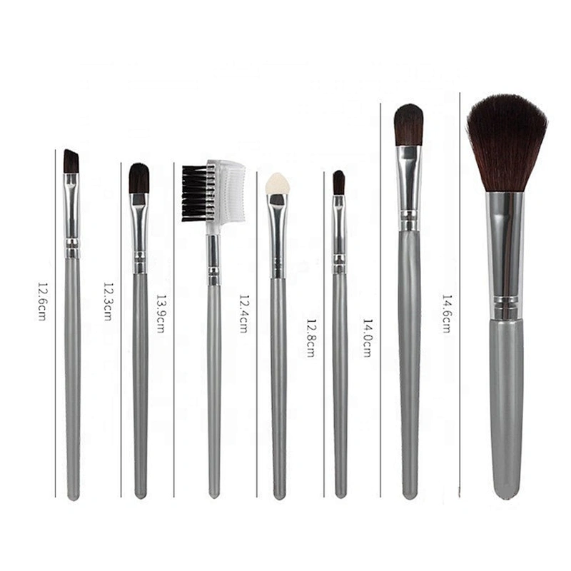 professional 7pcs makeup brush sets with makeup bag