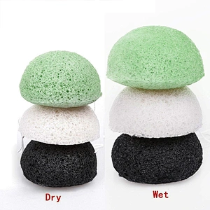 JZG Custom 100% Natural Facial Exfoliating Skin Care Private Label Organic Konjac Sponge for Skin Type Hypoallergenic Cleaning