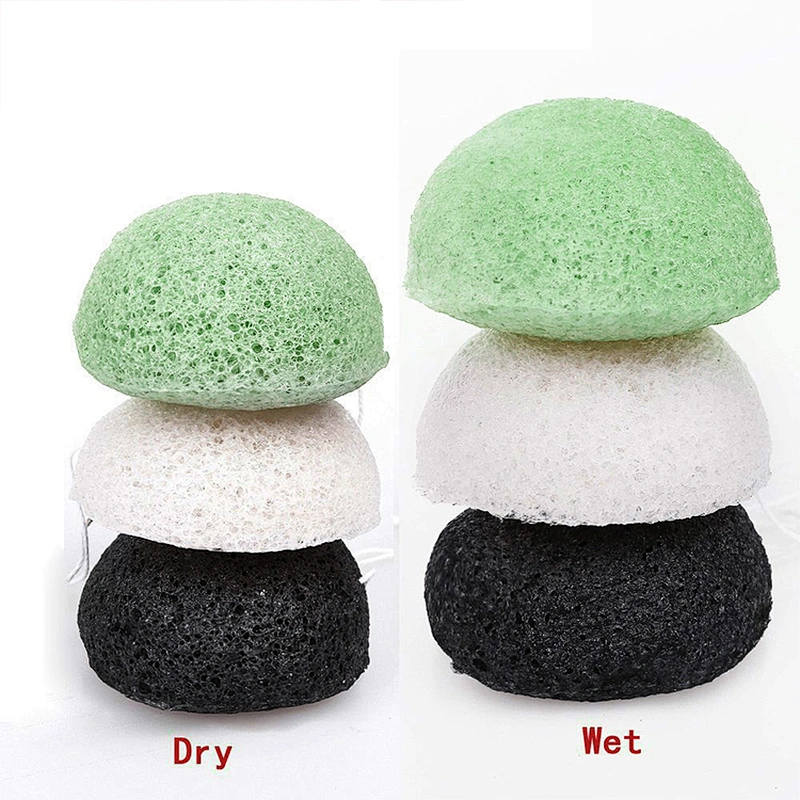 JZG Custom 100% Natural Facial Exfoliating Skin Care Private Label Organic Konjac Sponge for Skin Type Hypoallergenic Cleaning