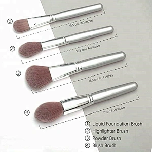 Wholesale highlighter makeup private label 10pcs make up blending brushes set