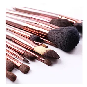 Professional 21pcs Gold Makeup Brush Set Cosmetics With Gold Bag