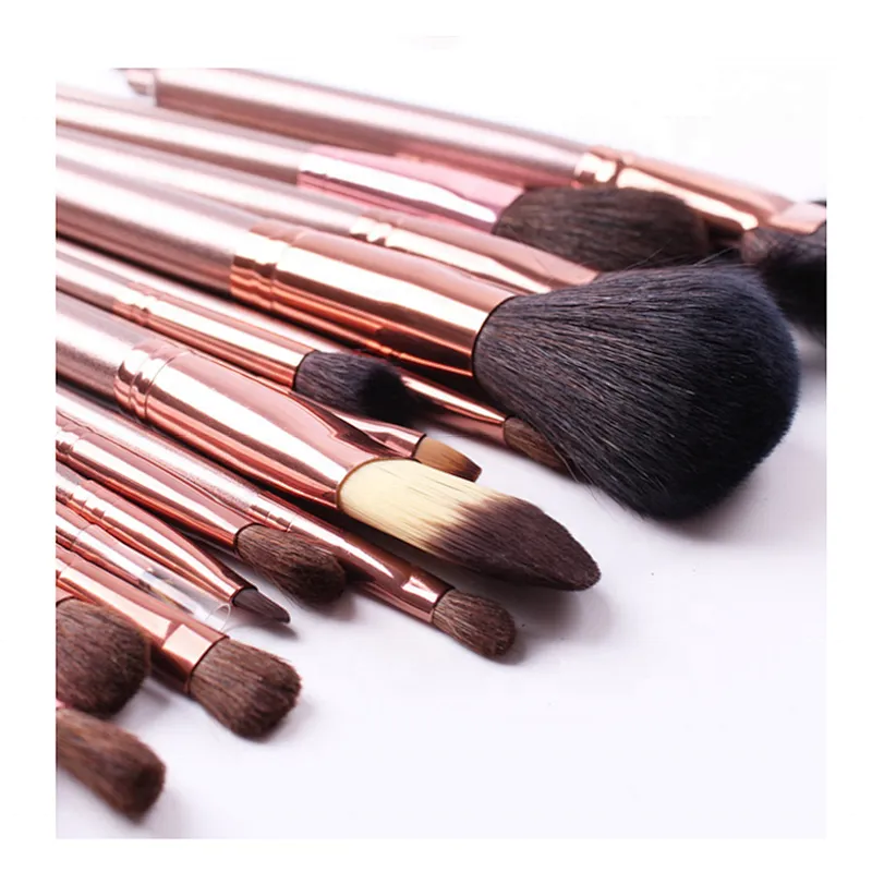 Professional 21pcs Gold Makeup Brush Set Cosmetics With Gold Bag