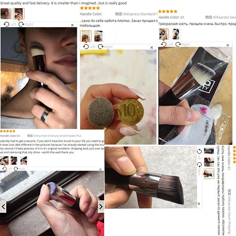 1PCS Oblique Head Foundation brush Powder Concealer Liquid Foundation Face Makeup Brushes Tools Professional Beauty Cosmetics