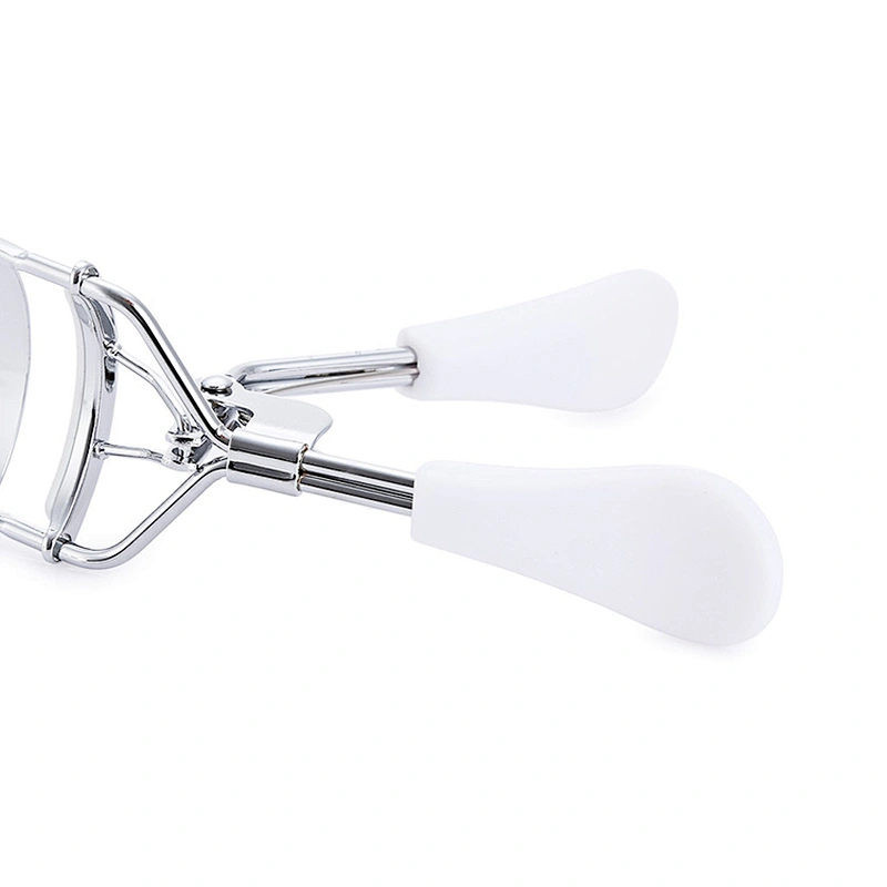 1 pcs white Professional Eyelash Curler Combs Brush False Eyelashes Curling Clip Makeup Tool Flexible Handle Eyelash Curler