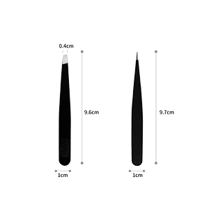 Expert Slant Tip Tweezer Stainless Steel Hair Removal Makeup Tool